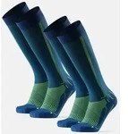 PERFORM KOMPRESSIONSSTR&Uuml;MPFE - 2-Pack - Blau/Gelb - 43-47