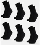 BAMBOO CREW SOCKEN - 6-Pack - Schwarz - 39-42
