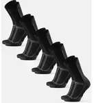 LONG DISTANCE RUNNING CREW SOCKEN - 5-Pack - Schwarz/Grau - 43-47