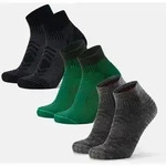 LIGHT WANDER KURZSOCKEN - 3-Pack - Schwarz | Grau | Dunkelgr&uuml;n - 39-42