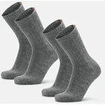 ALPACA CREW SOCKEN - 2-Pack - Dunkelgrau Melange - 43-47