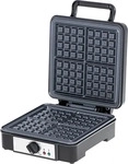 Adler AD 3049 Waffeleisen in Schwarz 1800W f&uuml;r 4 Waffeln mit Temperaturregelung