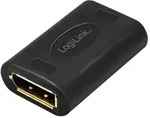 LogiLink DisplayPort Adapter Konverter DP/F zu DP/F UHD 8K@60Hz schwarz Ultra HD