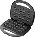 Adler AD 3071 Nuss Pl&auml;tzchenb&auml;cker f&uuml;r 12 St&uuml;ck Schwarz