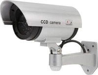 Olympia DC 400 Kamera Attrappe &Uuml;berwachungskamera Dummy Silber (5925)