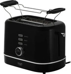 Adler AD 3224 Toaster Schwarz mit Br&ouml;tchenaufsatz und 7 Stufen (AD 3224 black)