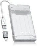 GRAUGEAR Externes Geh&auml;use f&uuml;r 2,5 Zoll SSD HDD mit USB C Adapter
