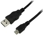 LogiLink USB 2.0 Verl&auml;ngerungskabel USB-A zu USB Micro-B schwarz 3 m
