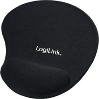 LogiLink Mauspad Silikon Gel Handballenauflage Schwarz (ID0027)