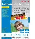 GENIE Laminierfolien Set A4 A5 A6 Visitenkarten 100 St&uuml;ck