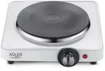 Adler AD 6503 Einzelkochplatte in Wei&szlig; 1500W mit Thermostat