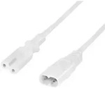 LogiLink Kabel Kaltger&auml;te Stecker > Buchse 2 m Wei&szlig;