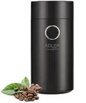 Adler AD 4446bs Elektrische Kaffeem&uuml;hle Schwarz-Silber aus Edelstahl 150 W