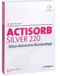 Actisorb 220 Silver 6,5x9,5 cm steril Kompressen B2B Medical