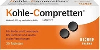 PZN-DE 03056515, Klinge Pharma Kohle-Compretten 30 St&uuml;ck, Grundpreis: &euro; 0,29 /