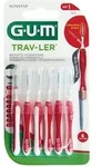 Gum Trav-ler 0,8mm Kerze rot Interdental+6Kappen