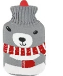W&auml;rmflasche Baby 600 ml mit Rollkragen Pullover Bezug
