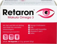 PZN-DE 19642876, URSAPHARM Arzneimittel RETARON Makula Omega-3 Kapseln 90 St&uuml;ck,