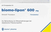 PZN-DE 06897586, biomo pharma Biomo-lipon 600 mg 30 St&uuml;ck, Grundpreis: &euro; 0,62 /