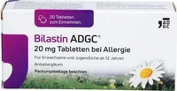 PZN-DE 19427468, Zentiva Pharma Bilastin ADGC 20 mg Tabletten bei Allergie 20 St&uuml;ck,
