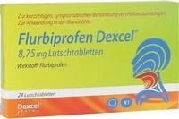 PZN-DE 16398111, Dexcel Pharma Flurbiprofen Dexcel 8,75 mg 24 St&uuml;ck, Grundpreis: