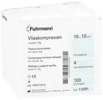 Vlieskompressen unsteril 10x10 cm 4lagig