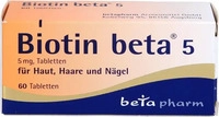 PZN-DE 14278443, betapharm Arzneimittel Biotin beta 5 60 St&uuml;ck, Grundpreis: &euro;
