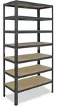 shelfplaza HOME 230x100x45 cm Schwerlastregal in anthrazit mit 7 B&ouml;den und 125...