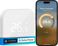 Meross MTS215BMA-EU, Meross Raumthermostat MTS215BMA - Matter, f&uuml;r Gastherme...