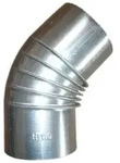 Bertrams Rauchrohrknie (Rippenbogen) ohne Putzt&uuml;r 45&deg; starr / FAL - 240 x...