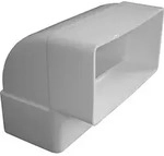 Flachrohrbogen 90&deg; - senkrecht / Flachrohrsystem 125