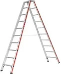 Stufenstehleiter, beidseitig begehbar 8024 - 3,85 / 355 / 600 / 14,6