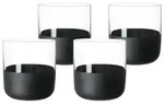 Villeroy & Boch Manufacture Rock Shot Glas 4-teilig 40 ml schwarz