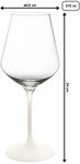 Villeroy & Boch Manufacture Rock Blanc Rotweinkelch 470 ml 4er Set