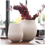 Villeroy & Boch Manufacture Collier Vase Carr&eacute; 14 cm - Blanc