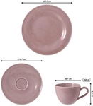Seltmann Weiden Beat Color Glaze Kaffeeservice 18-teilig - Altrosa