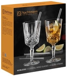 Nachtmann Noblesse Cocktail-/Weinglas 2er Set mit Glastrinkhalmen
