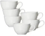 Ritzenhoff & Breker Levi Kaffeetasse 220 ml 6er Set - Wei&szlig;
