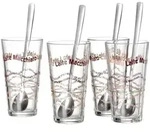 Ritzenhoff & Breker Sana Latte Macchiato Gl&auml;ser mit L&ouml;ffel 370 ml 4er Set