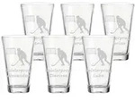 Trinkglas CIAO 300 ml Eishockey Spieler 6er Set