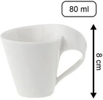 Villeroy & Boch NewWave Espressotasse mit Untertasse 80 ml