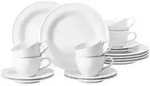 Seltmann Weiden Beat Kaffeeservice 18-teilig wei&szlig;