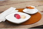 Seltmann Weiden Lido Black Line Teeservice 18-teilig eckig