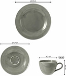Seltmann Weiden Beat Color Glaze Kaffeeservice 18-teilig - Perlgrau
