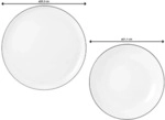 Seltmann Weiden Lido Black Line Tafelservice rund 12-teilig