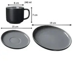 Ritzenhoff & Breker JASPER Kaffeeservice 12-teilig - schwarz