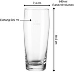Van Well Willi Becher 0,5 l geeicht 12er Set