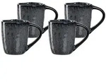 Leonardo MATERA Espressotasse 90 ml 4er Set - anthrazit