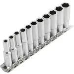 TECPO Steckschl&uuml;ssel Satz, Zollgr&ouml;&szlig;en 1/4", 11-teilig