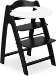 Hauck 66432, Hauck Hochstuhl Arketa inkl. Play Tray Basis - Beech Blackwashed
